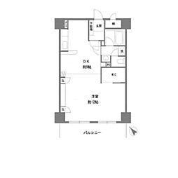 アルモニコンフォール 1DKの間取図画像