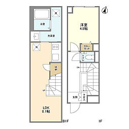 世田谷区駒沢2丁目マンション 1LDKの間取図画像