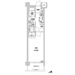 コンフォリア目黒青葉台 1Kの間取図画像