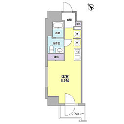 スタイリオ中延 ワンルームの間取図画像