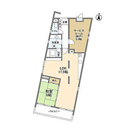 アメニティ高島台I 1階1SLDKの間取り