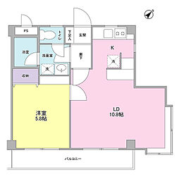 リベルテ 1LDKの間取図画像
