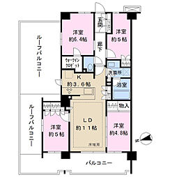 オーベル習志野大久保 4LDKの間取り