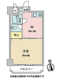 東日本橋フラワーHH 1DKの間取図画像