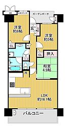 キャステージパーク4番街 3LDKの間取図画像
