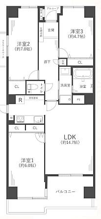間取りを拡大表示