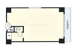 麹町第2センタービル ワンルームの間取図画像