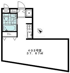 T-テラス ワンルームの間取図画像