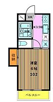 パームツリースクエア 102 ｜ 埼玉県川越市中原町1丁目（賃貸アパート1K・1階・19.00㎡） その2