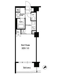 エスティメゾン四谷坂町 1Kの間取図画像