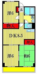 第5千代田マンション 3階3DKの間取り