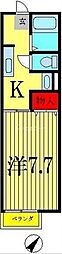 グレイスＫ 1階1Kの間取り