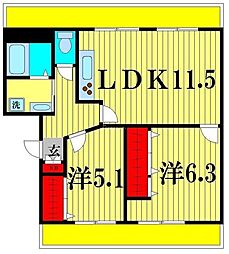 間取図画像 2LDK
