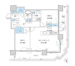 パークシティ柏の葉キャンパスザ・ゲートタワーウエスト 3LDKの間取図画像