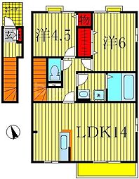 シティオブフレグランス2 2LDKの間取図画像