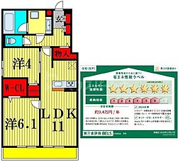 b-kubus(ビークブス) 2LDKの間取図画像