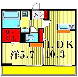 シャルム 1LDKの間取図画像