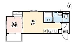 rn Terrace 三郷 1LDKの間取図画像