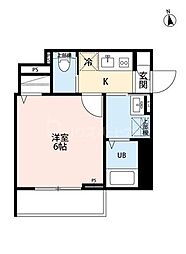 rn Terrace 三郷 1Kの間取図画像