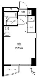 ハイホーム流山 ワンルームの間取図画像