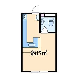 サンライズ菊名 ワンルームの間取図画像
