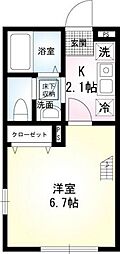 間取図画像 1K