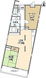 アメニティ高島台I 105 1階1SLDKの間取り
