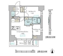 間取図画像 2LDK