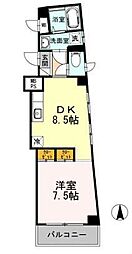 POPS 1LDKの間取図画像
