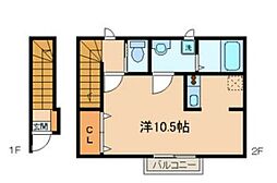 S.ますみ ワンルームの間取図画像
