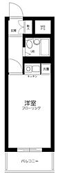 ヴェラハイツ鶴見 ワンルームの間取図画像