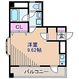 コンフォート白楽 ワンルームの間取図画像