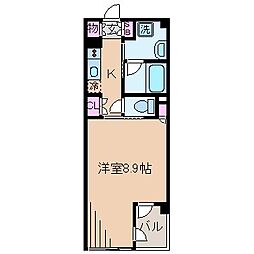 スタイリオ元住吉2 1Kの間取図画像