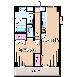 ソルジェンテ日吉 1LDKの間取図画像