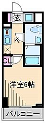 S-RESIDENCE妙蓮寺 1Kの間取図画像