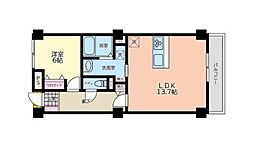 メゾンWAT 1LDKの間取図画像