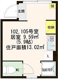 ハートコート東白楽 1階/105