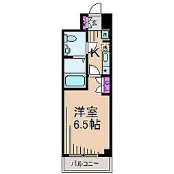 ルポール北加瀬 1Kの間取図画像