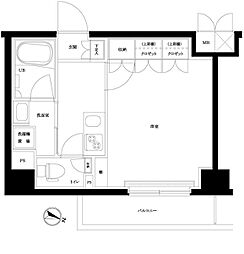 ルーブル川崎上平間弐番館 1Kの間取図画像