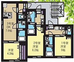 サクラヴィスタ大倉山 1Kの間取図画像