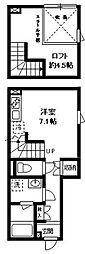 ロフトハウス ワンルームの間取図画像