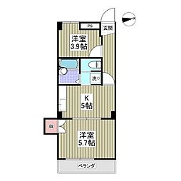 リアリーハイツ 1LDKの間取図画像