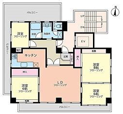 中司ビル 4LDKの間取図画像