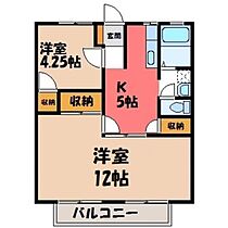 コーポエクセル I  ｜ 栃木県宇都宮市宝木町1丁目（賃貸アパート1LDK・1階・47.54㎡） その2