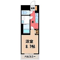 Luana an  ｜ 栃木県宇都宮市本丸町（賃貸マンション1K・1階・27.20㎡） その2