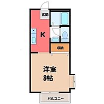 プライムコート  ｜ 栃木県下野市小金井1丁目（賃貸アパート1K・1階・27.08㎡） その2