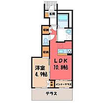 仮)シェルルスターテラス鶴田  ｜ 栃木県宇都宮市鶴田町（賃貸アパート1LDK・1階・42.97㎡） その2