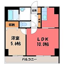 コンフォート・アーバン  ｜ 栃木県宇都宮市西2丁目（賃貸マンション1LDK・7階・36.99㎡） その2