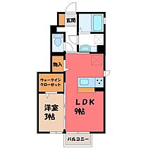 リェス クラスィーヴイ  ｜ 栃木県宇都宮市上戸祭町（賃貸アパート1LDK・1階・33.60㎡） その2