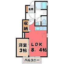 ヴィラ・ウッズ 2番館  ｜ 栃木県下都賀郡壬生町中央町（賃貸アパート1LDK・1階・30.31㎡） その2